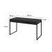 Mesa de Escritório Kuadra 2 GV Preta 135 cm