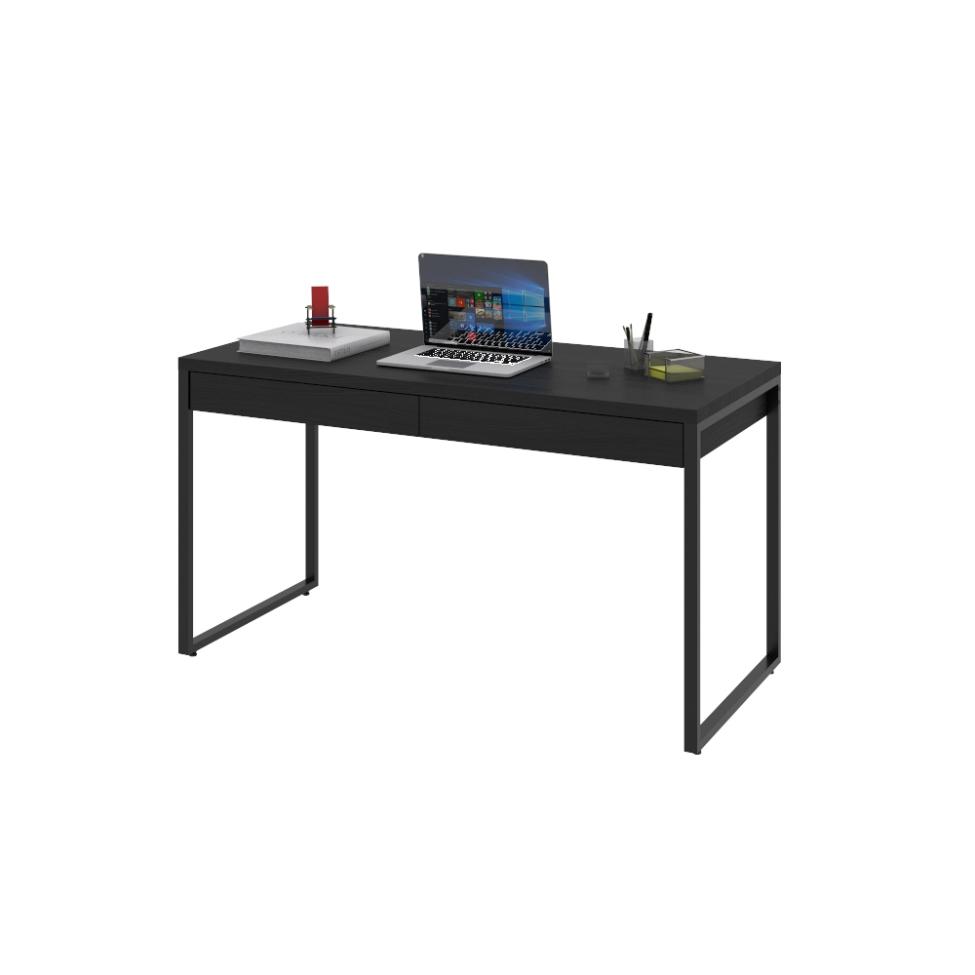 Mesa de Escritório Kuadra 2 GV Preta 135 cm