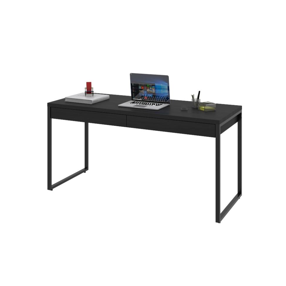 Mesa de Escritório Kuadra 2 GV Preta 150 cm
