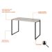 Mesa de Escritório Kuadra Bege 120 cm