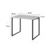 Mesa de Escritório Kuadra Bege 90 cm