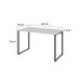 Mesa de Escritório Kuadra Branca 120 cm