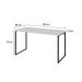 Mesa de Escritório Kuadra Branca 135 cm