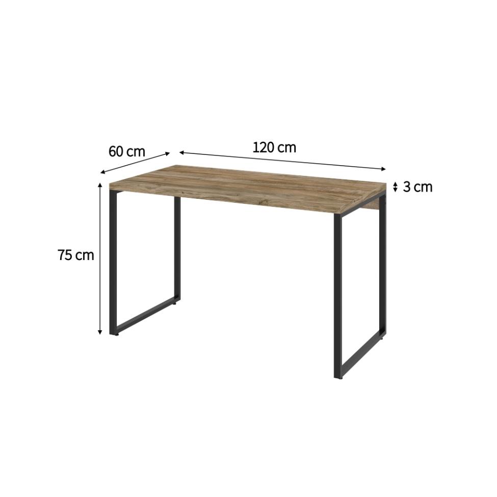 Mesa de Escritório Kuadra Carvalho 120 cm