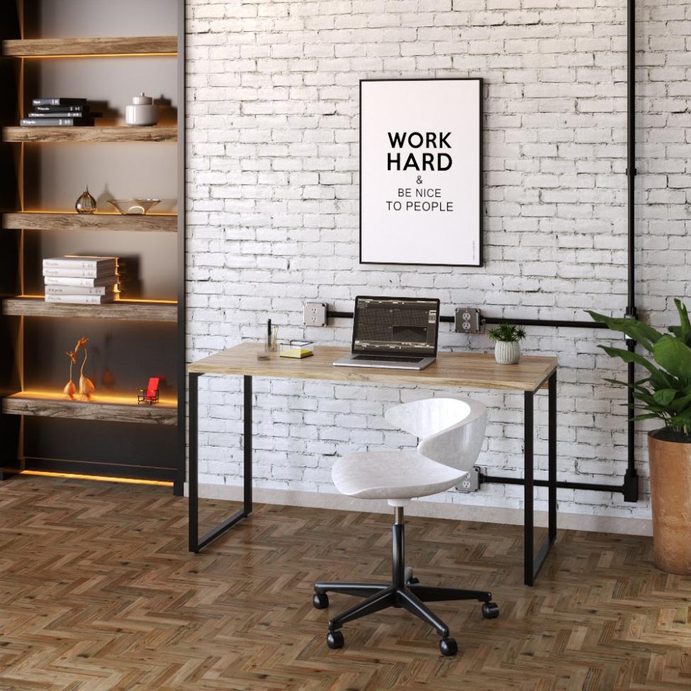 Mesa de Escritório Kuadra Carvalho 135 cm