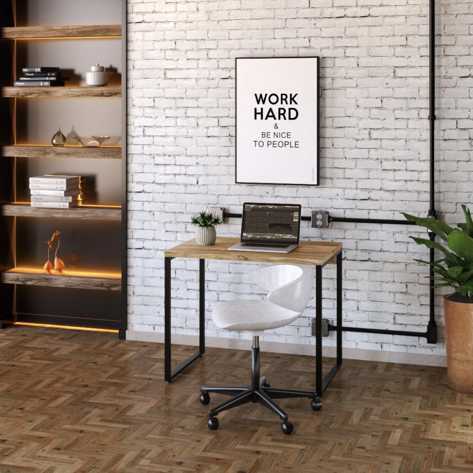 Mesa de Escritório Kuadra Carvalho 90 cm