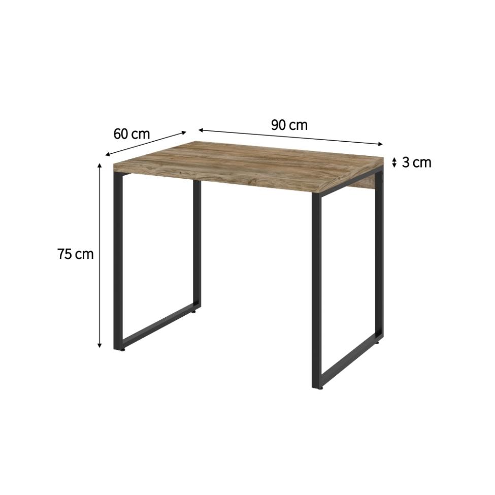 Mesa de Escritório Kuadra Carvalho 90 cm