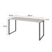 Mesa de Escritório Kuadra I Bege 150 cm