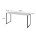 Mesa de Escritório Kuadra I Branca 150 cm