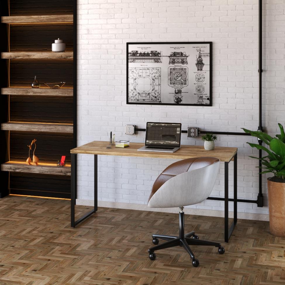 Mesa de Escritório Kuadra I Carvalho 150 cm
