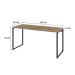 Mesa de Escritório Kuadra I Carvalho 150 cm