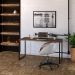 Mesa de Escritório Kuadra I Marrom Escuro 150 cm