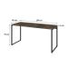 Mesa de Escritório Kuadra I Marrom Escuro 150 cm