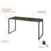 Mesa de Escritório Kuadra I Marrom Escuro 150 cm