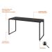 Mesa de Escritório Kuadra I Preta 150 cm