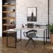 Mesa de Escritório Kuadra II Bege 150 cm
