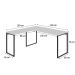 Mesa de Escritório Kuadra II Branca 150 cm