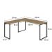 Mesa de Escritório Kuadra II Carvalho 150 cm