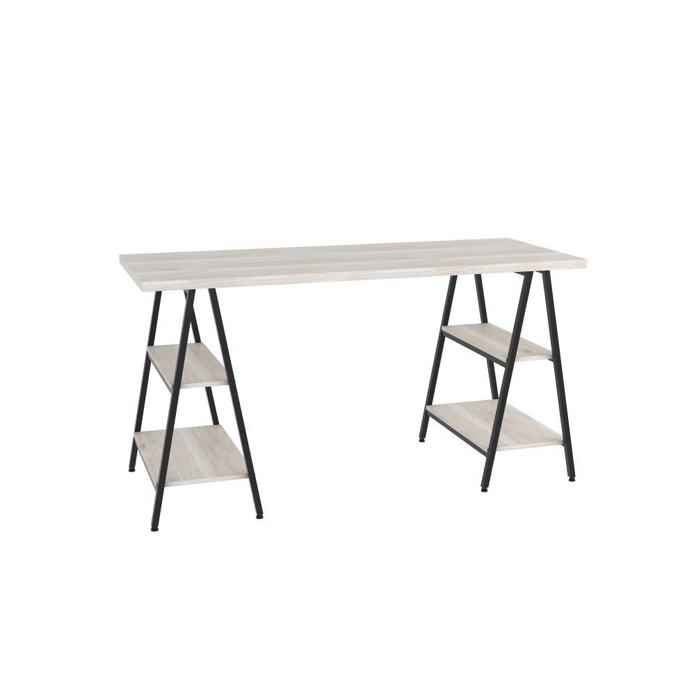 Mesa de Escritório Kuadra III Bege 150 cm