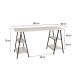 Mesa de Escritório Kuadra III Bege 150 cm
