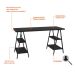 Mesa de Escritório Kuadra III Preta 150 cm