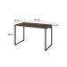 Mesa de Escritório Kuadra Marrom Escuro 120 cm