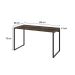 Mesa de Escritório Kuadra Marrom Escuro 135 cm