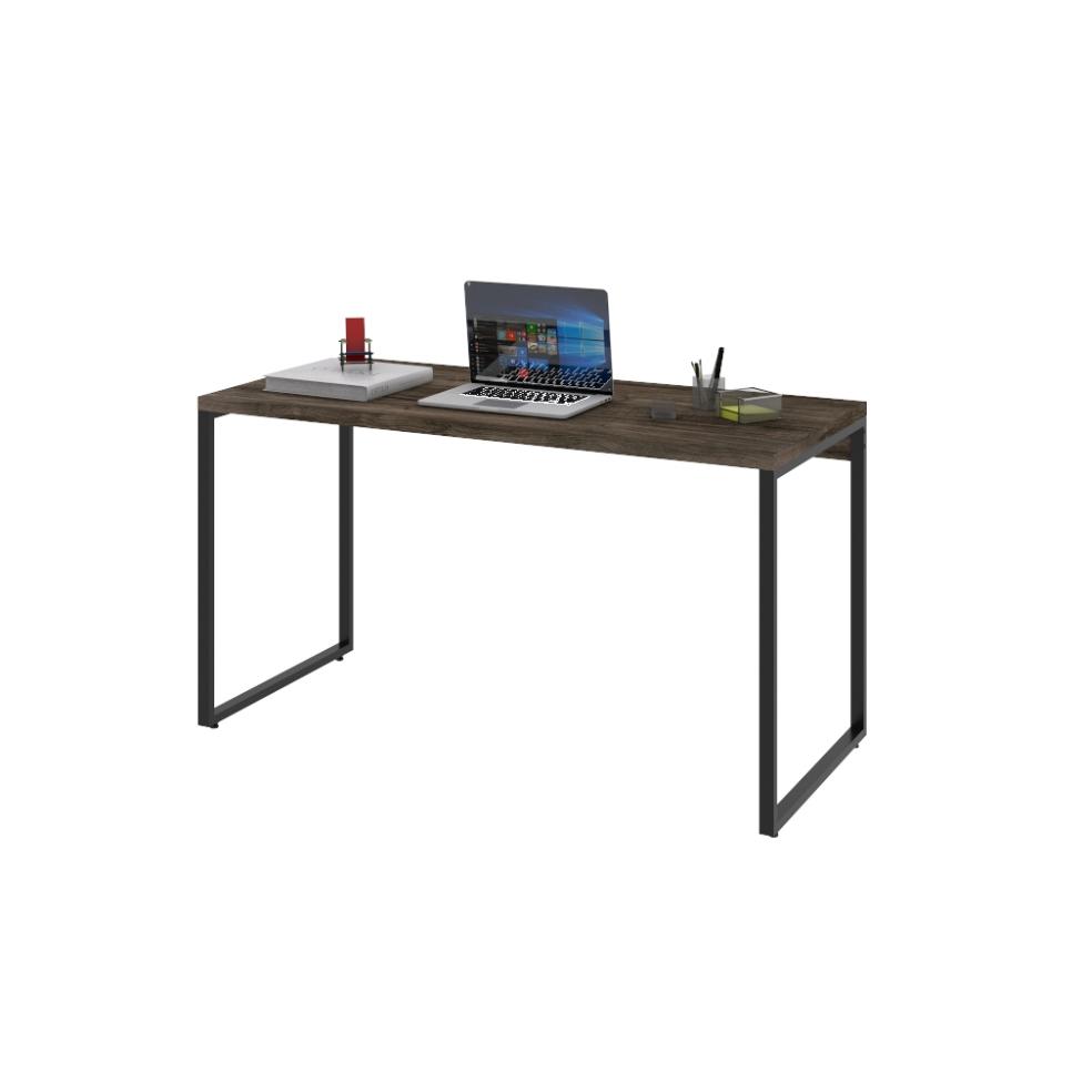 Mesa de Escritório Kuadra Marrom Escuro 135 cm