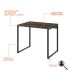 Mesa de Escritório Kuadra Marrom Escuro 90 cm
