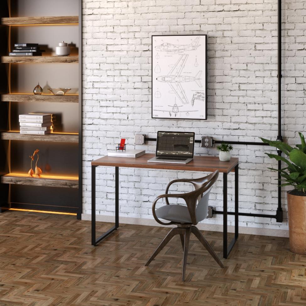 Mesa de Escritório Kuadra Nogal 120 cm