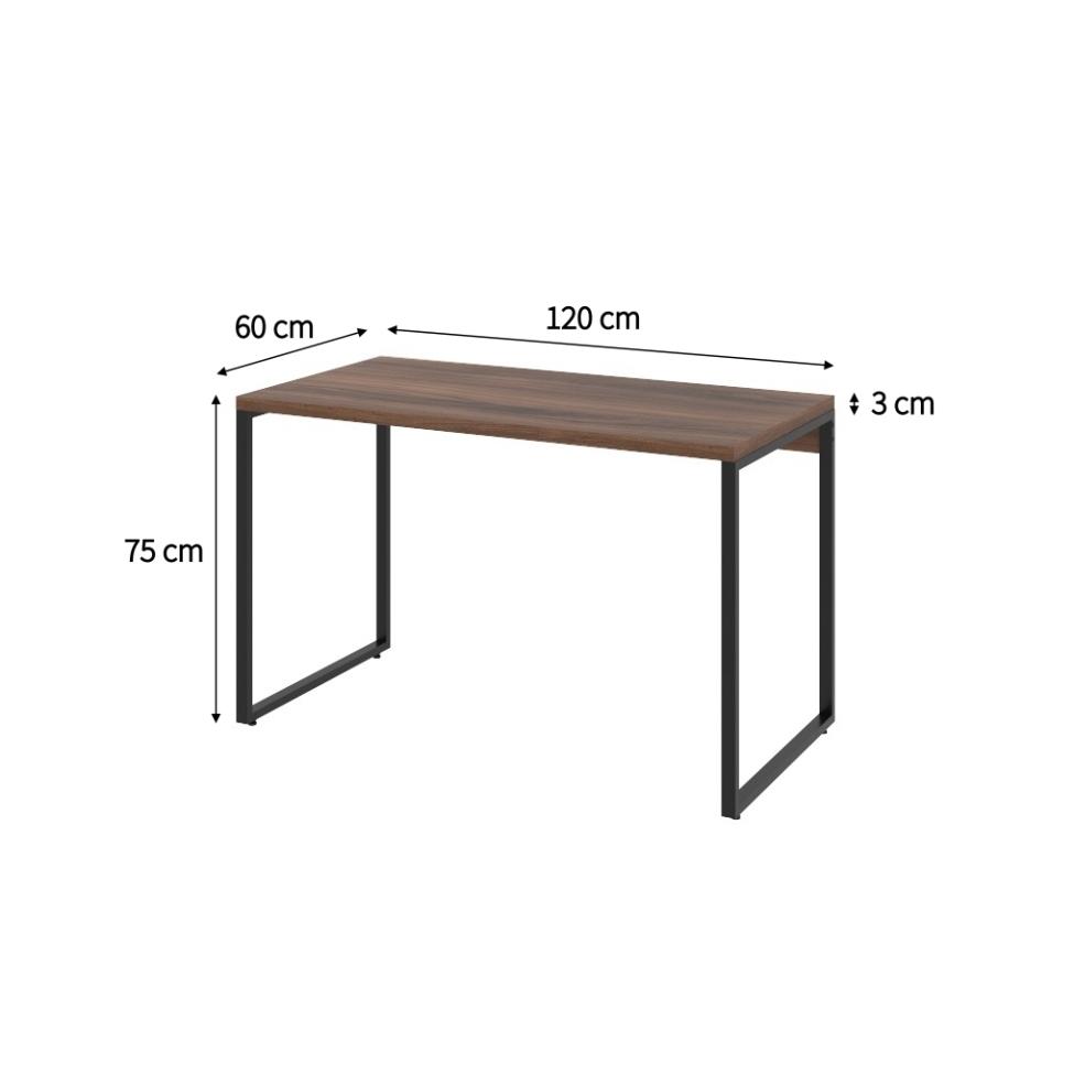 Mesa de Escritório Kuadra Nogal 120 cm