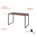 Mesa de Escritório Kuadra Nogal 120 cm