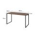 Mesa de Escritório Kuadra Nogal 135 cm