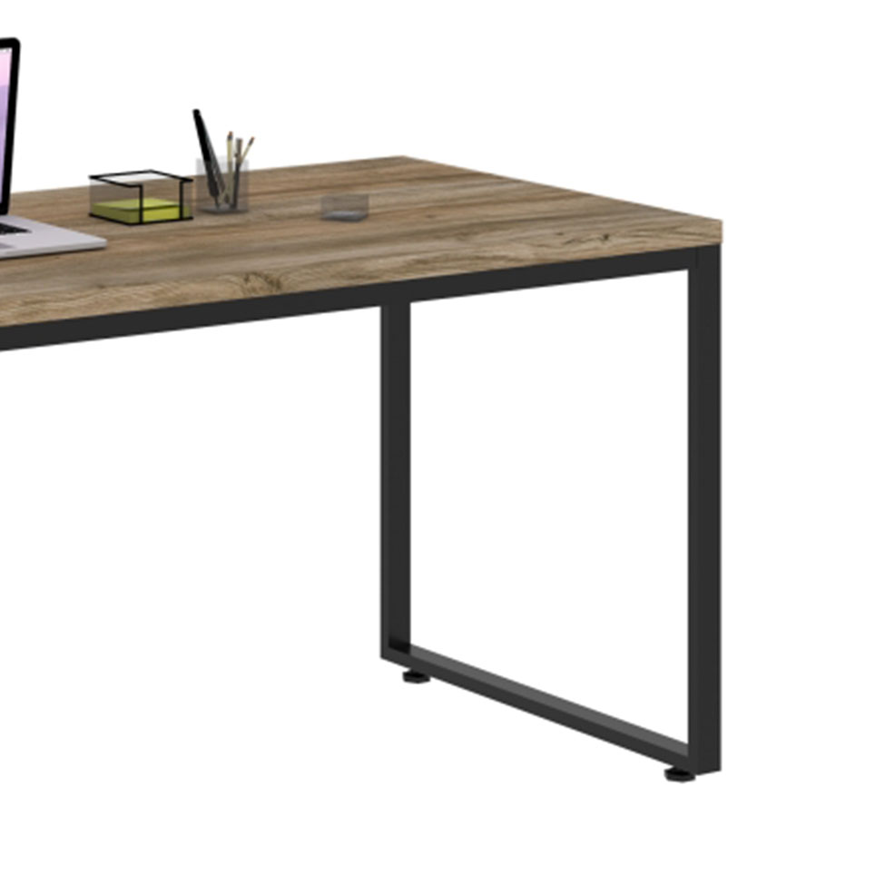 Mesa de Escritório Kuandra Carvalho e Preta