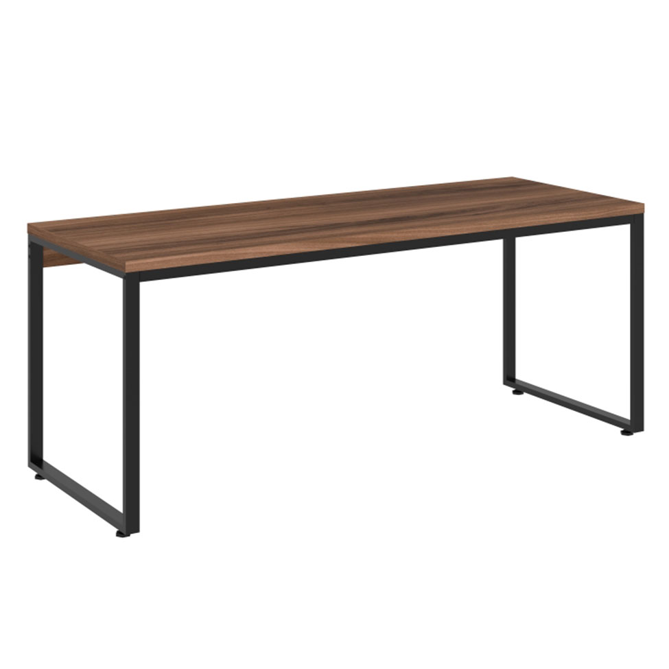 Mesa de Escritório Kuandra Nogal e Preta