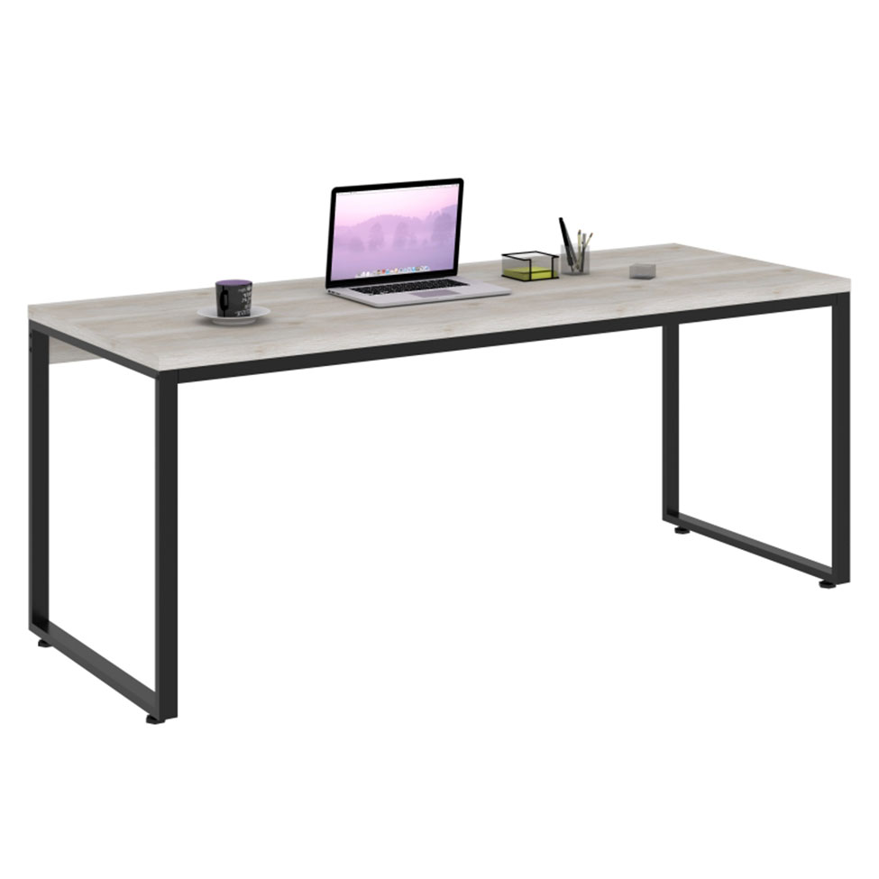 Mesa de Escritório Kuandra Snow e Preta