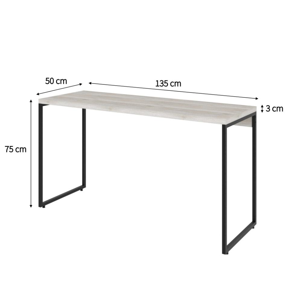 Mesa de Escritório Studio Bege 135 cm