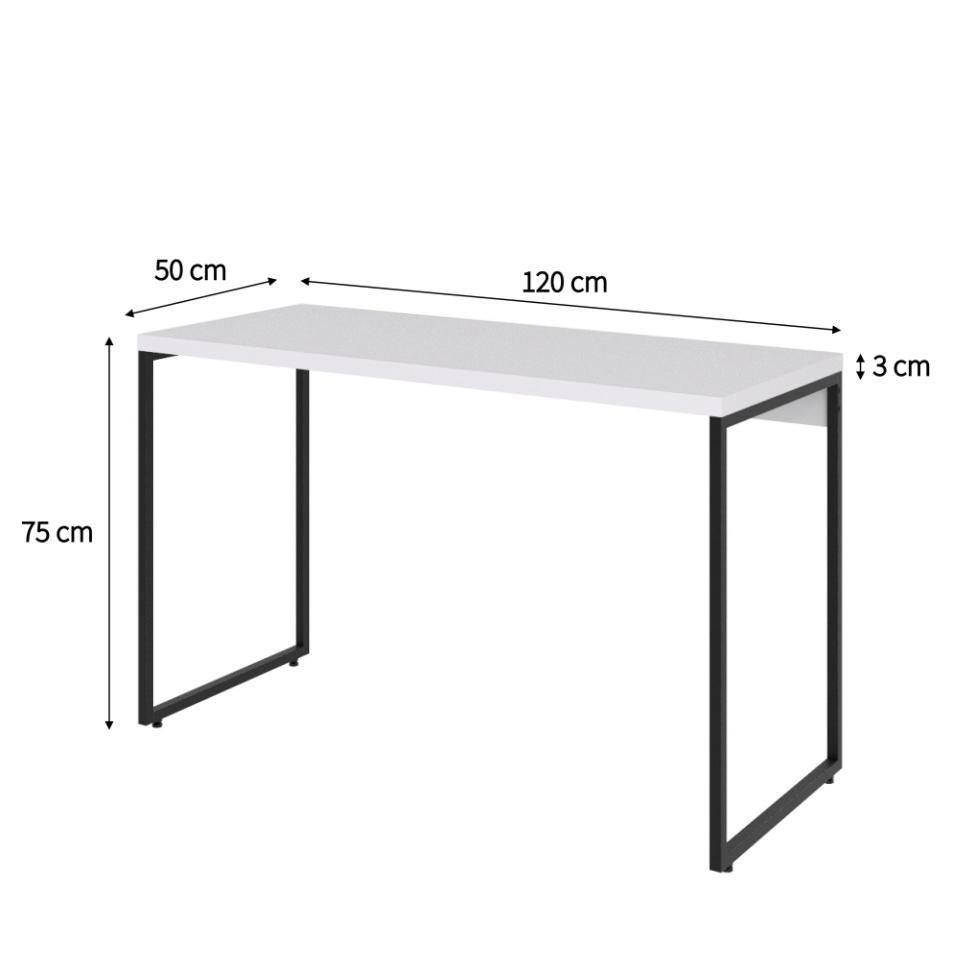 Mesa de Escritório Studio Branca 120 cm