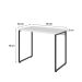 Mesa de Escritório Studio Branca 90 cm