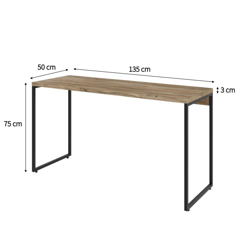 Mesa de Escritório Studio Carvalho 135 cm