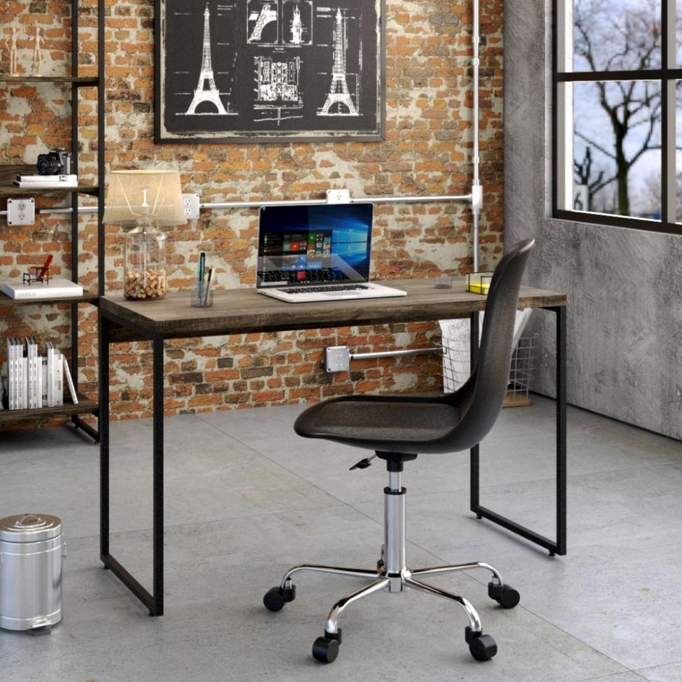 Mesa de Escritório Studio Marrom Escuro 120 cm