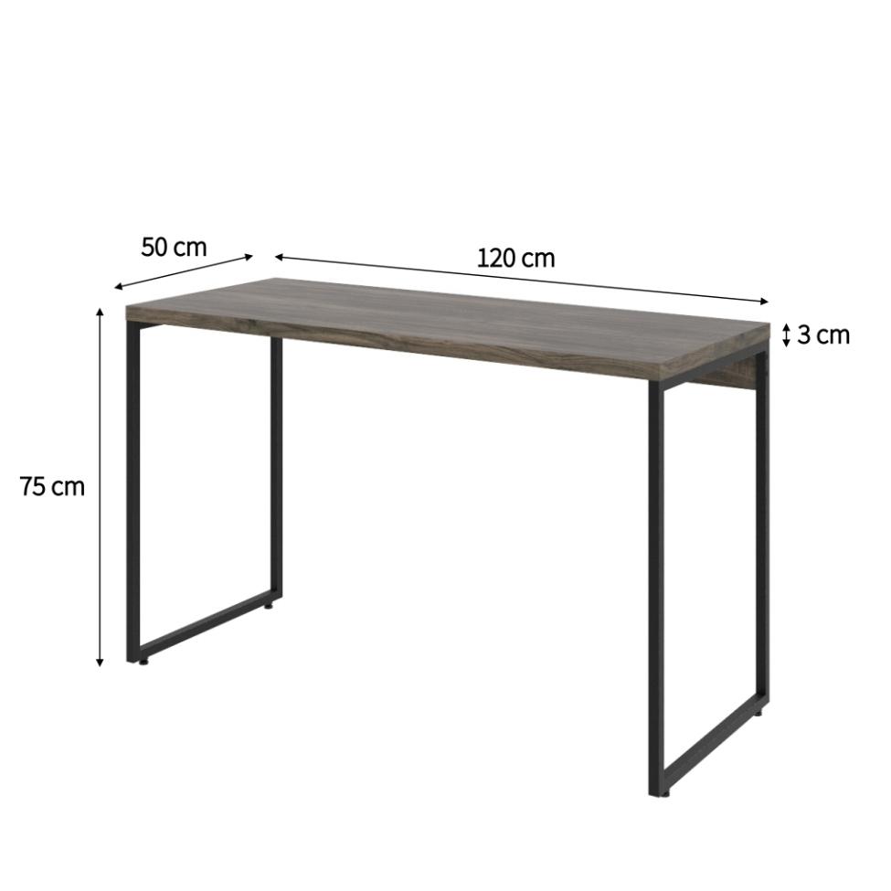 Mesa de Escritório Studio Marrom Escuro 120 cm