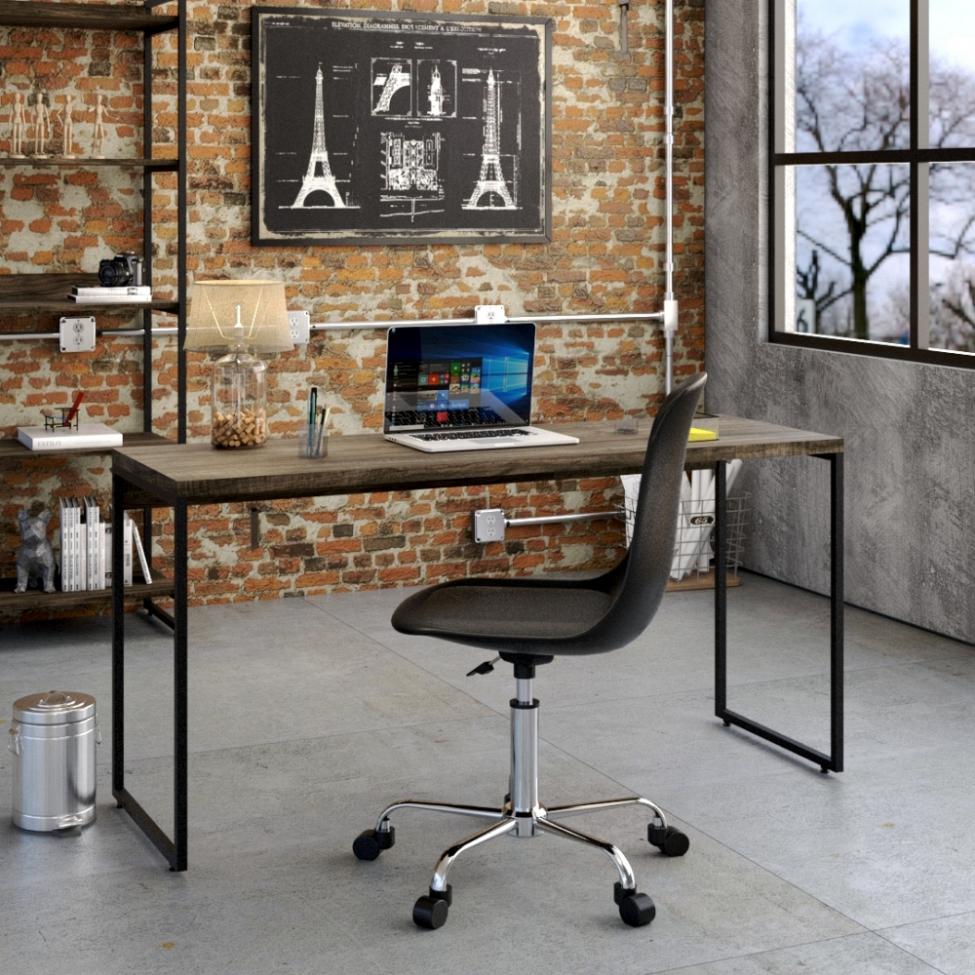 Mesa de Escritório Studio Marrom Escuro 150 cm