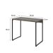 Mesa de Escritório Studio Marrom Escuro 90 cm