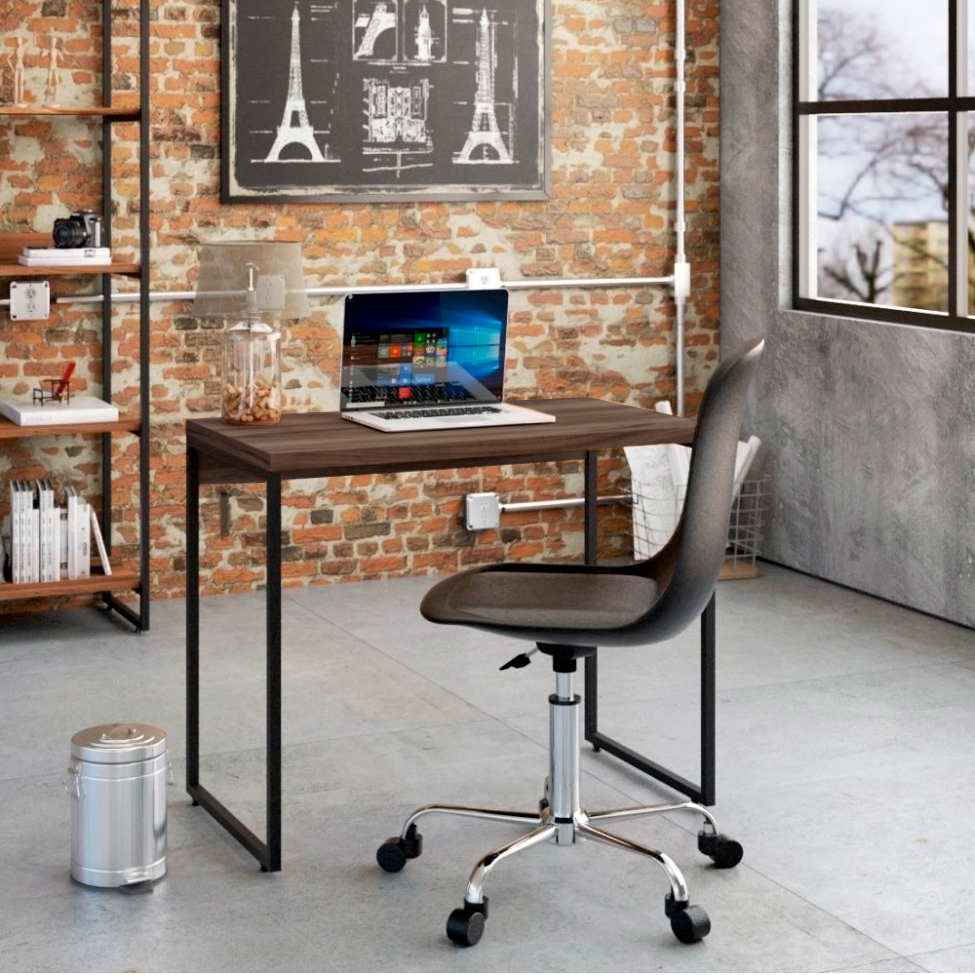 Mesa de Escritório Studio Nogal 90 cm