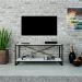 Rack Studio Branco e Preto 120 cm