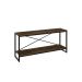 Rack Studio Carvalho Dark e Preto 120 cm