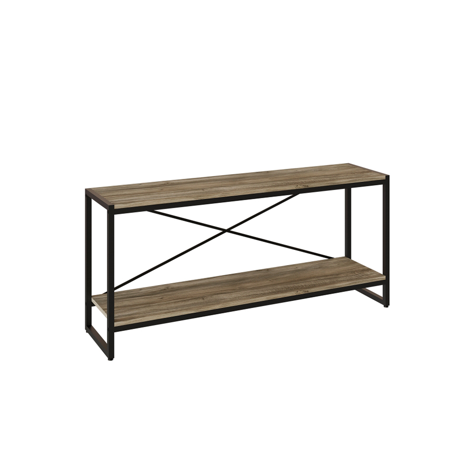 Rack Studio Carvalho e Preto 120 cm