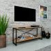 Rack Studio Mel e Preto 120 cm