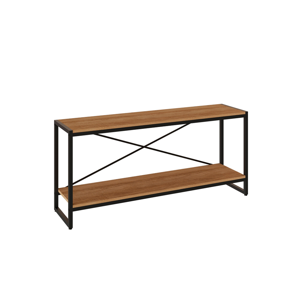 Rack Studio Mel e Preto 120 cm